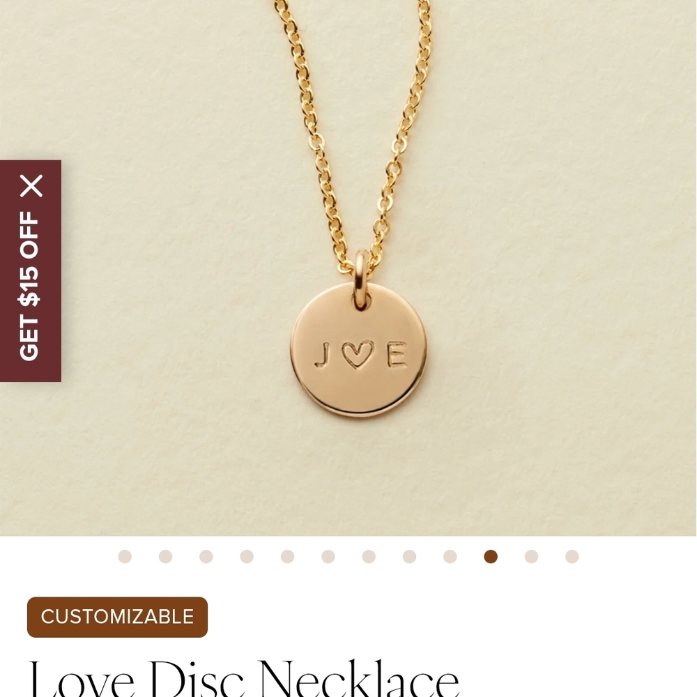 New C♡B Made By Mary Necklace In Rose Gold